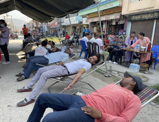 छुवाछुत अन्त्यका लागि तनहुँमा रक्तदान, १०२ युनिट रगत संकलन