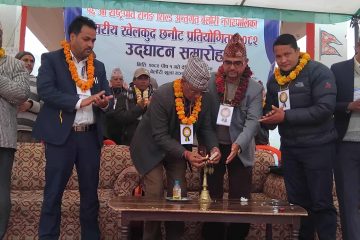 बेलौरिमा १६औं नगरस्तरिय रास्ट्रपति रनिङ शिल्ड छनौट प्रतियोगिता सुरु, प्रदेश सभा सदस्य बिस्टद्वारा उद्धघाटन