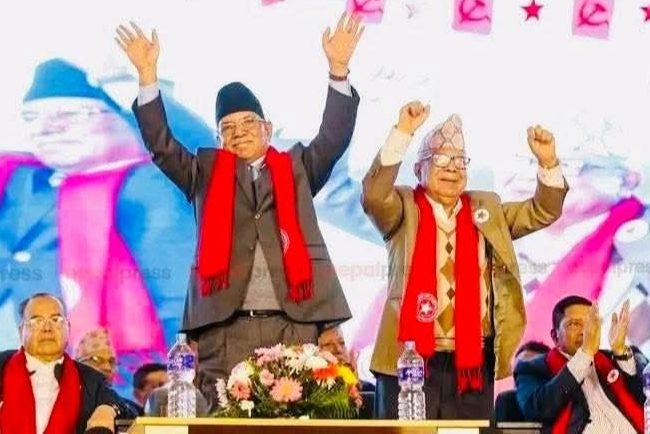 नेपाली कम्युनिस्ट पार्टीको संयोजक बने प्रचण्ड उप संयोजकमा नेपाल